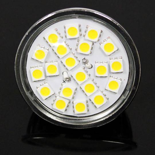 LED Birne SMD MR16 12VDC 3.5W 120 ° 50mm warmes Licht