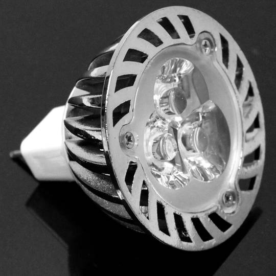 3W LED MR16 lampadina 3x1W 12V 50 millimetri luce calda