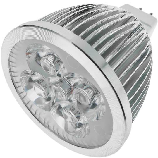 4W LED MR16 lampadina 4x1W 12V 50 millimetri luce calda