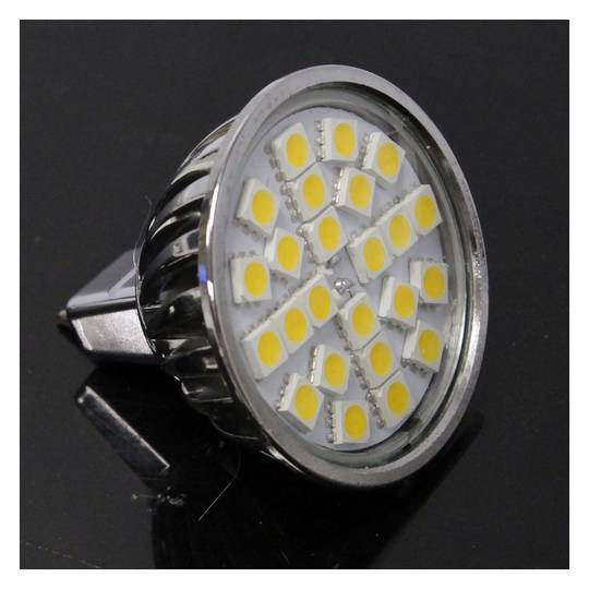 Bombilla LED MR16 12VDC 3.5W 50mm luz fría día
