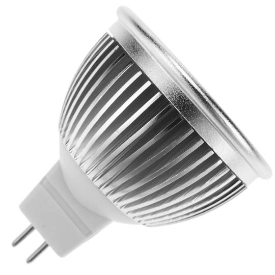 12VDC MR16 COB Bulb 4W 50 milímetros luz fria LED