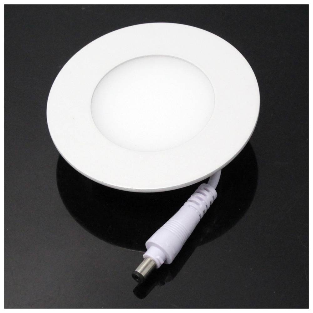 Panneau LED Downlight circulaire 85mm 3W blanc chaud