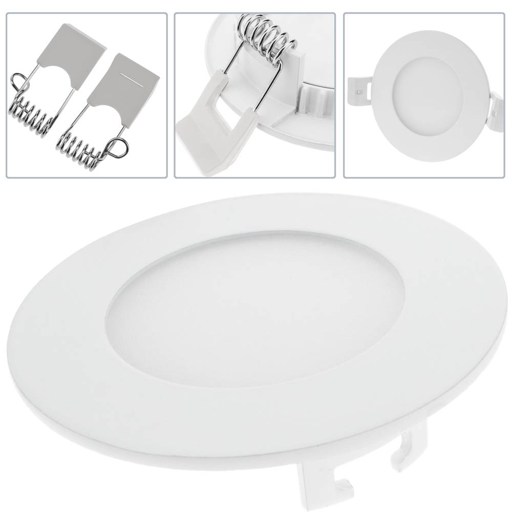 Panell LED circular downlight de 85mm 3W blanc fred dia