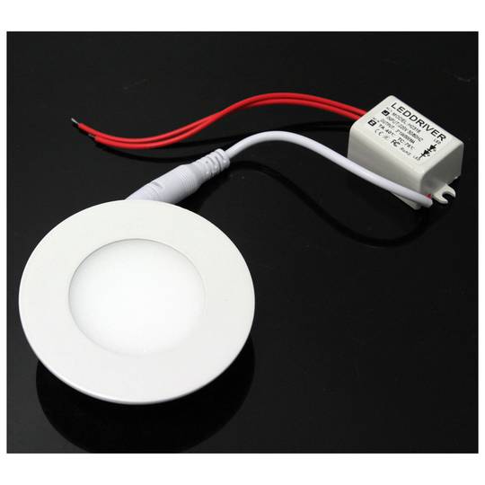 Circular LED Panel 120mm downlight 6W Cool White day