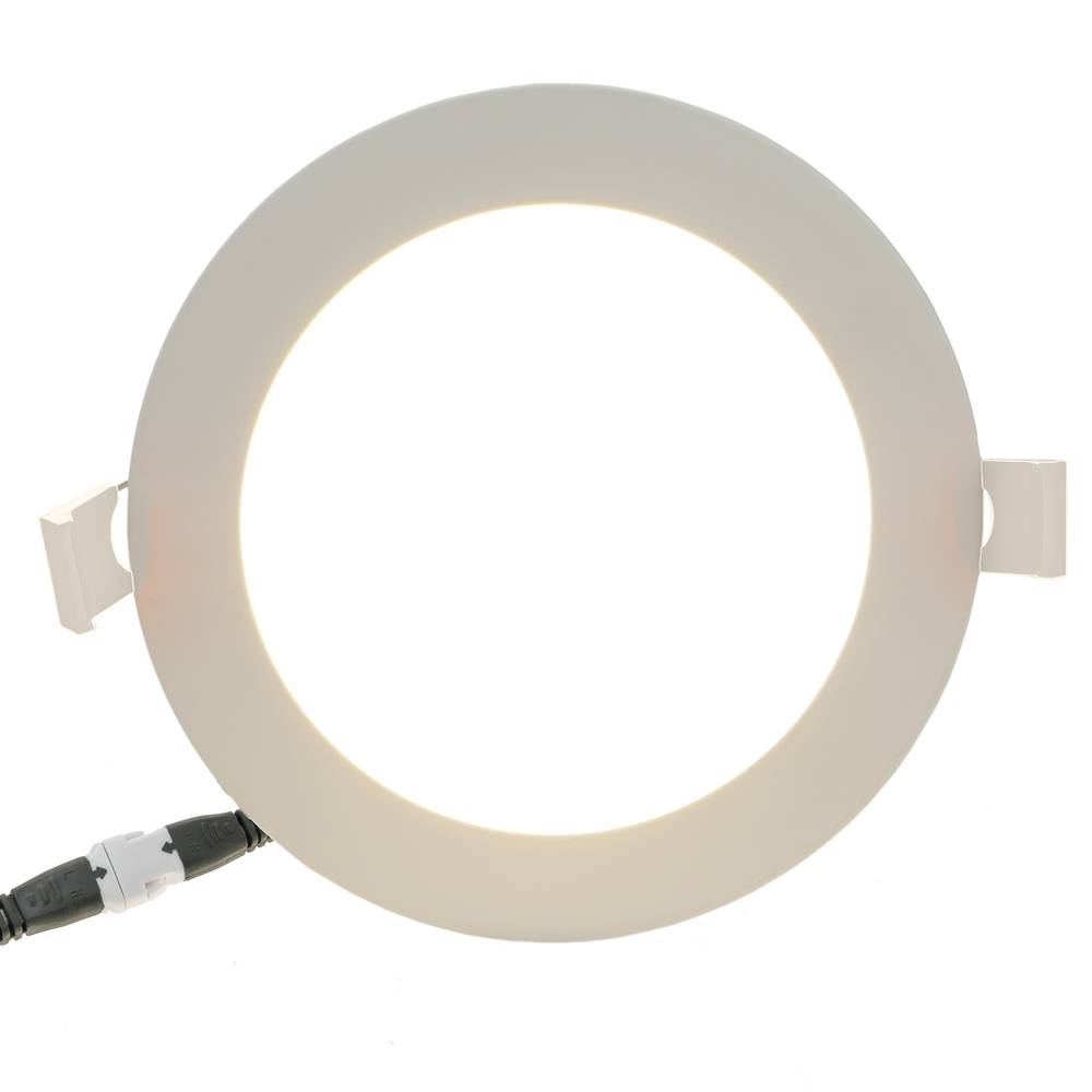Downlight circulaire panneau LED 145mm 9W blanc chaud