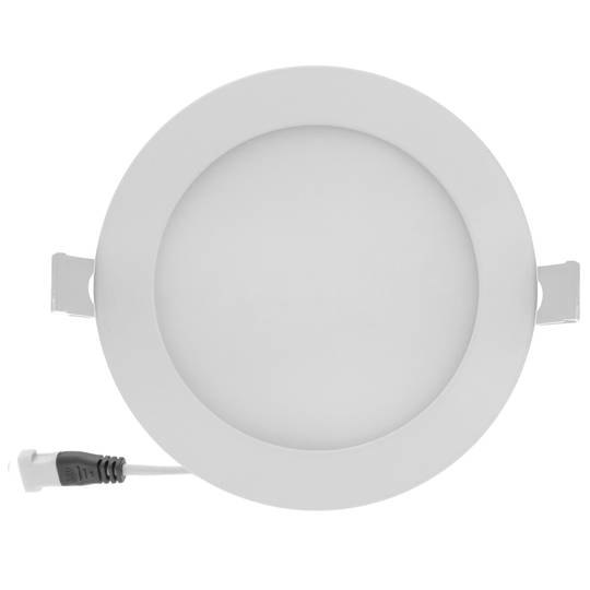 Downlight circulaire panneau LED 145mm 9W blanc chaud