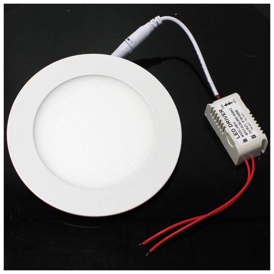 Circular 190 milímetros Painel de LED downlight 15W Branco Quente