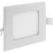 Painel LED 15W 190mm downlight quadrado branco quente