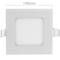 Painel LED 15W 190mm downlight quadrado branco quente