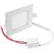 Painel LED 15W 190mm downlight quadrado branco quente