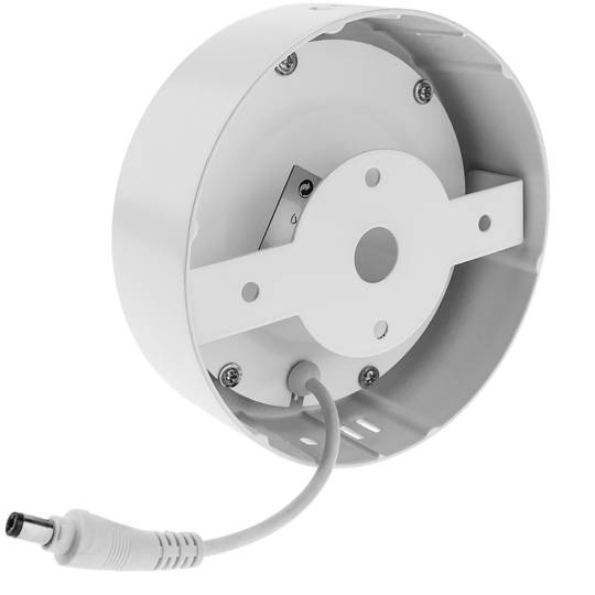 Circulair LED-paneel downlight-oppervlak 120 mm 6 W koudwitte dag