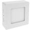 Panel LED cuadrado downlight superficie de 120mm 6W blanco cálido
