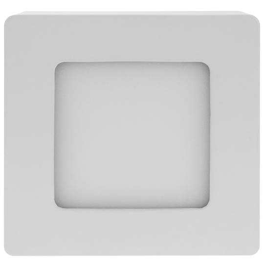 Panell LED quadrat downlight superfície de 120mm 6W blanc fred dia
