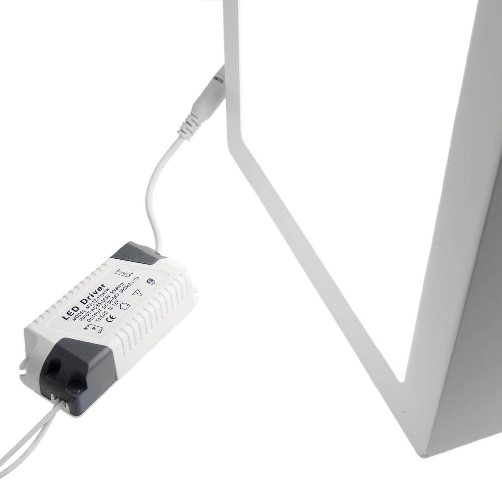 Kwadratowa powierzchnia LED downlight 170mm 12W zimny biały dzień