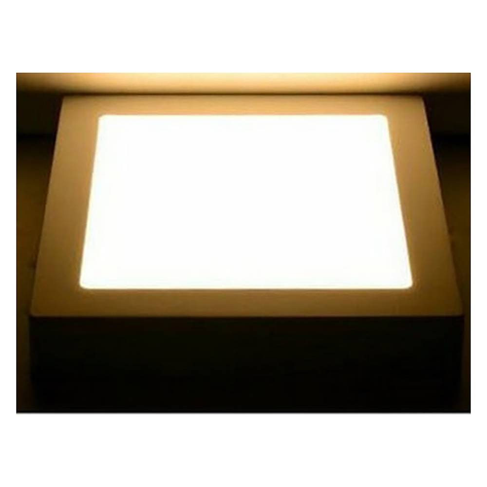 Vierkant LED-paneel downlight-oppervlak 220 mm 18W warm wit