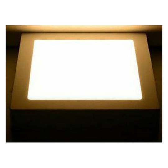 Vierkant LED-paneel downlight-oppervlak 220 mm 18W warm wit