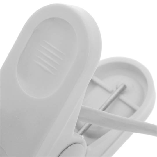 Lampada bianca con lampada da lettura da scrivania con portalampada E27 e clip di fissaggio