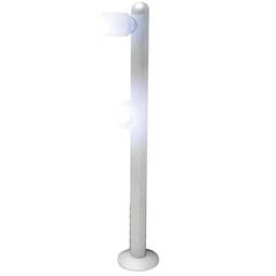 Spot LED zilver 2 spot 2W 25cm witte dag