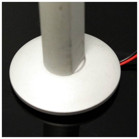 Spot LED zilver 2 spot 2W 25cm witte dag