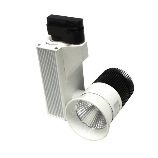 LED-tracklicht 15W warmwit 87x137x232mm wit zwart