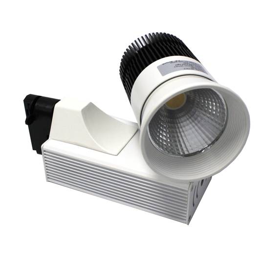 LED-tracklicht 15W warmwit 87x137x232mm wit zwart