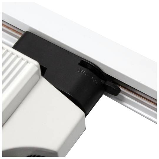 LED-tracklicht 15W warmwit 87x137x232mm wit zwart