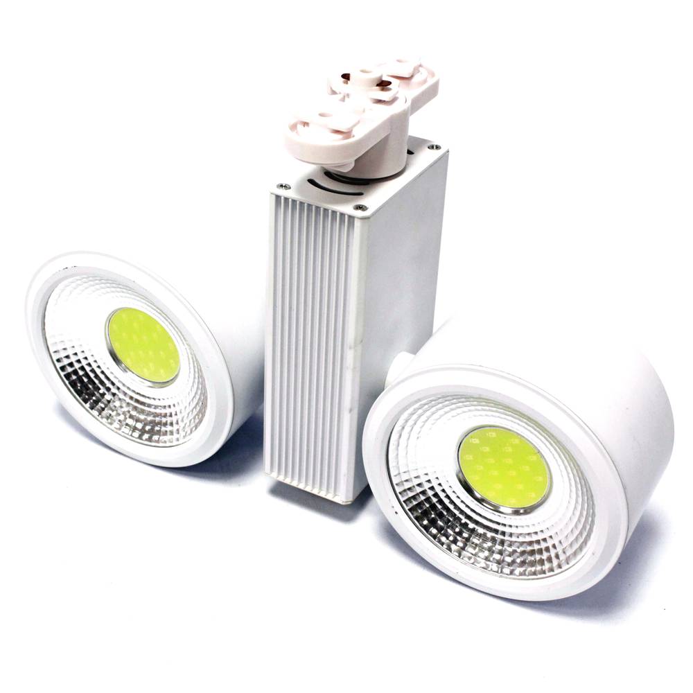 24W LED spotlight rail 114x62mm dual white cold white