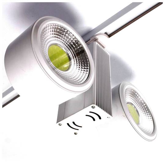 24W LED spotlight rail 114x62mm dual white cold white