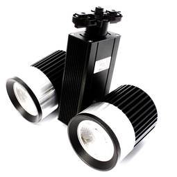 40W faretto a LED freddo 90x122mm ferroviario bianco nero dual