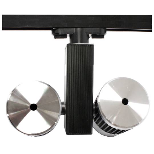 Focus LED de rail 40W blanc fred 90x122mm negre dual