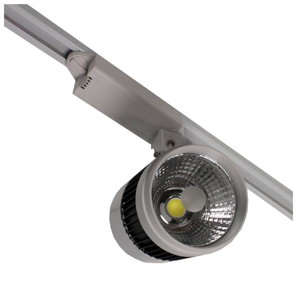 Messa a fuoco 30W ferroviario LED cool white nero 110x165x220mm bianco