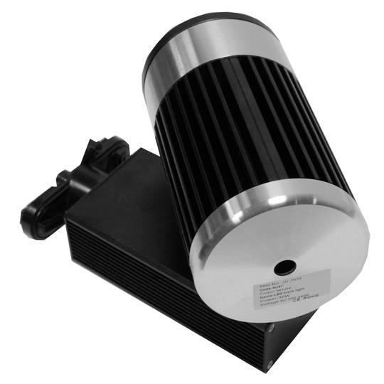 Focus LED de rail 30W blanc fred 90x170x230mm plata negre