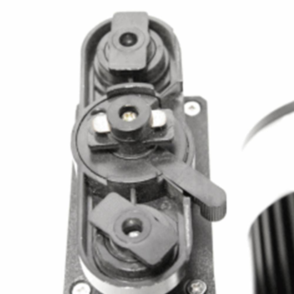 Focus LED de rail 30W blanc fred 90x170x230mm plata negre