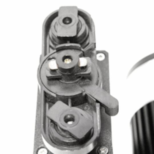 Focus LED de rail 30W blanc fred 90x170x230mm plata negre