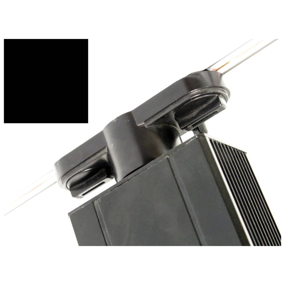 Focus LED de rail 30W blanc fred 90x170x230mm plata negre