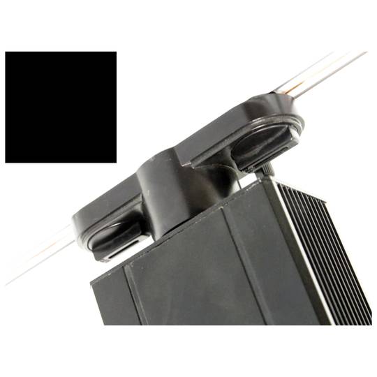 Focus LED de rail 30W blanc fred 90x170x230mm plata negre