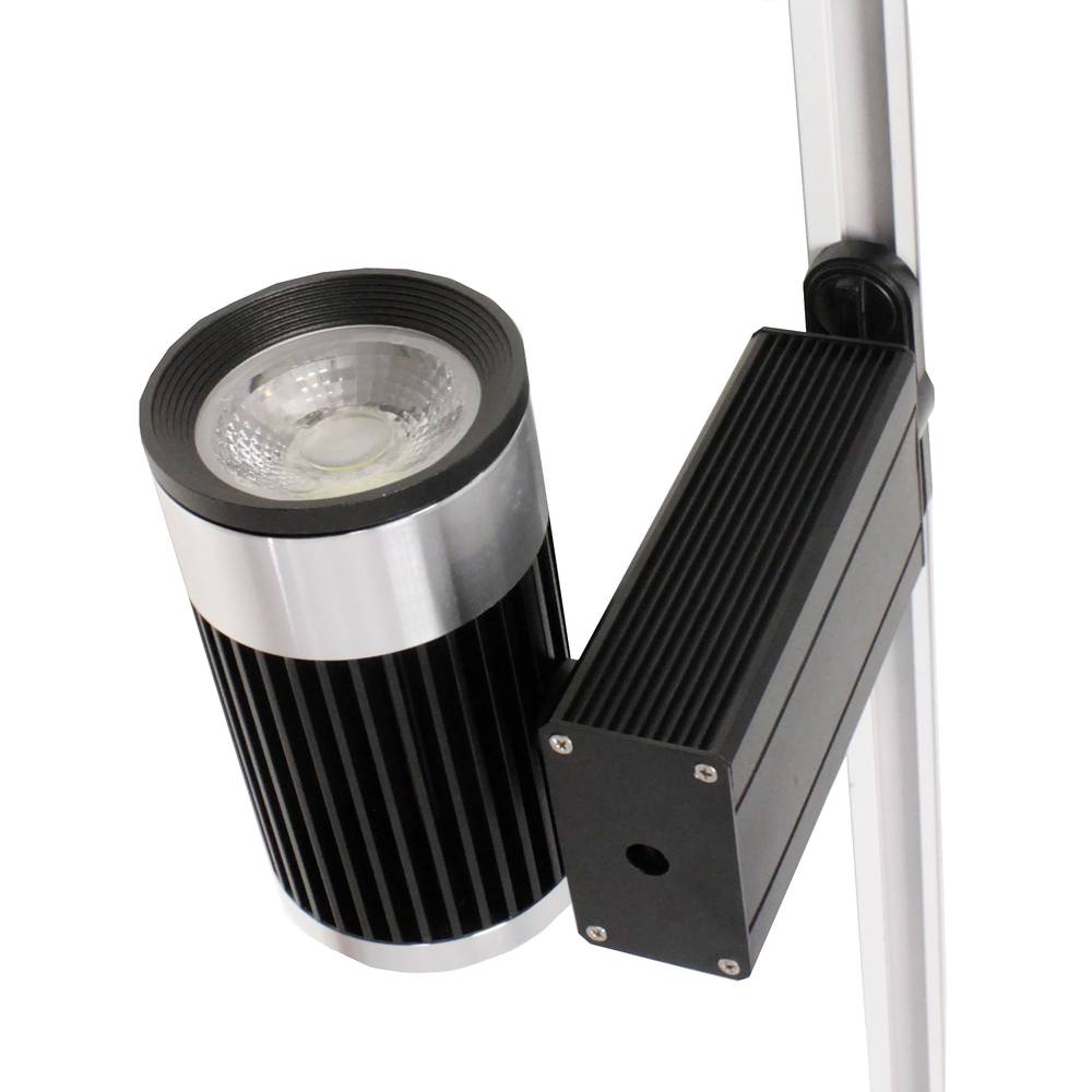 Focus LED de rail 30W blanc fred 90x170x230mm plata negre