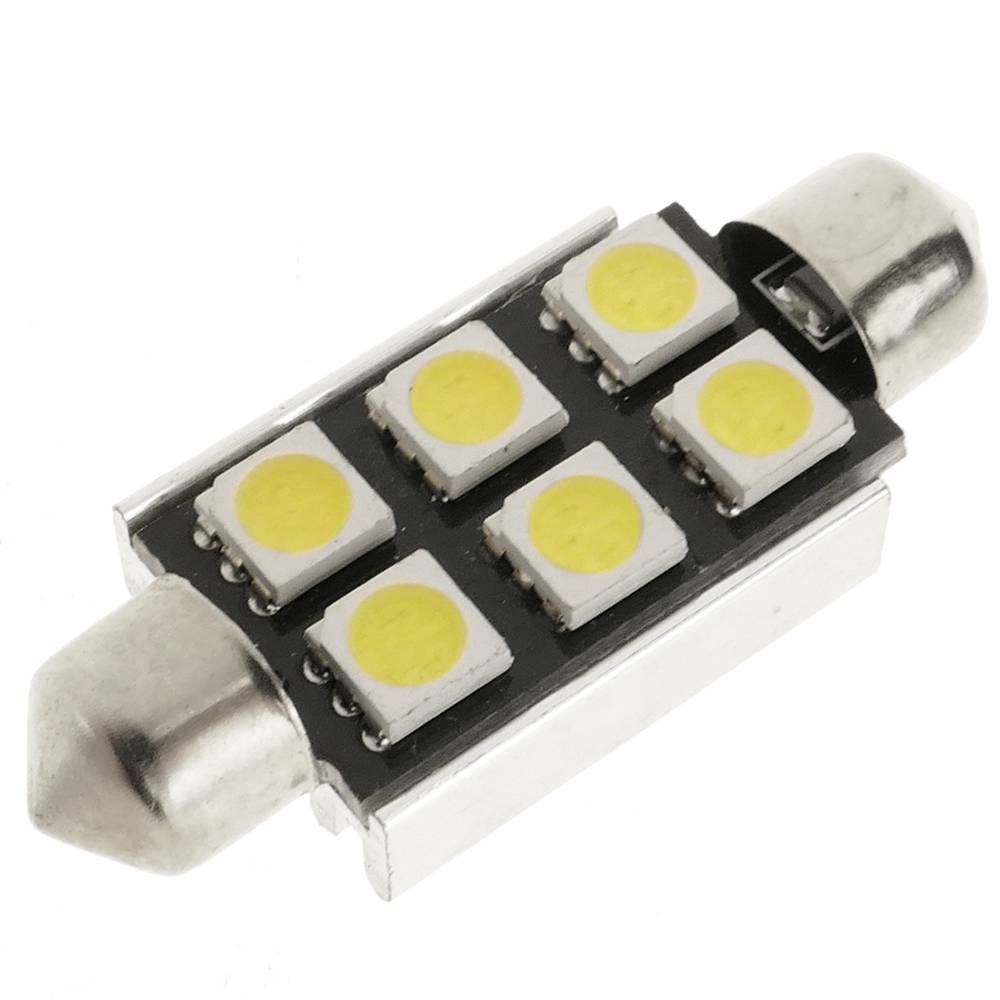 Bombeta cotxe LED Festoon C5W 6x5050SMD 41mm CANbus