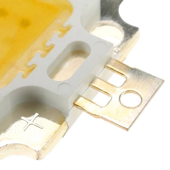 LED COB DIY 10W 800LM 3000K emissor de luz branca quente 20 x 20 mm