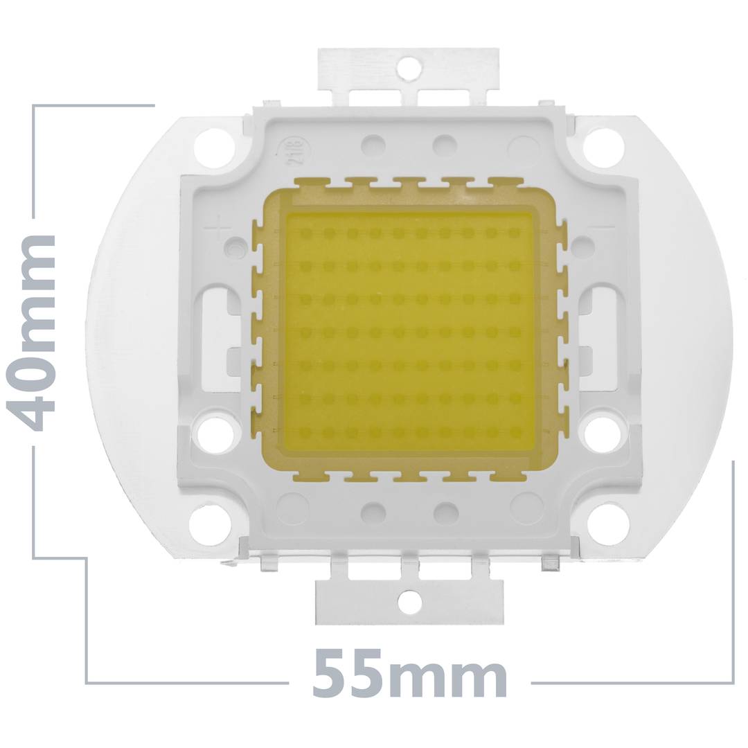 DIY LED COB 70W 5600LM 6000K white light emitting day 40x55mm