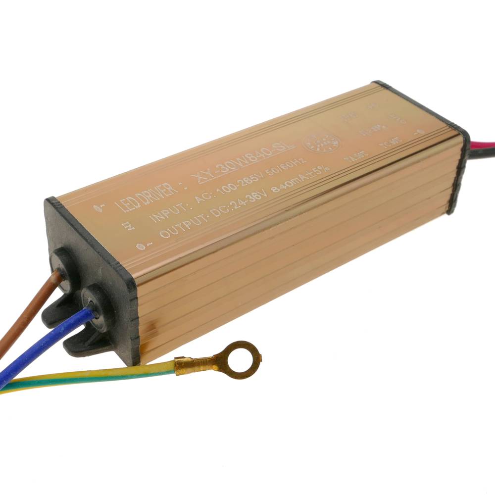 Voeding 100-265VAC 30W 24-36VDC in aluminium chassis