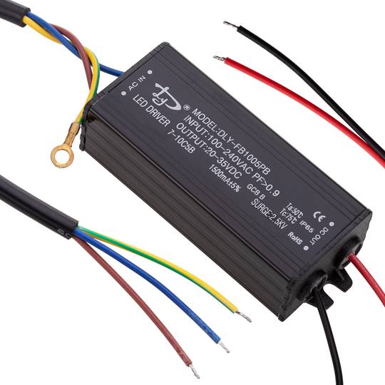 Fuente de alimentación 100-240VAC 50W 20-35VDC en chasis de aluminio