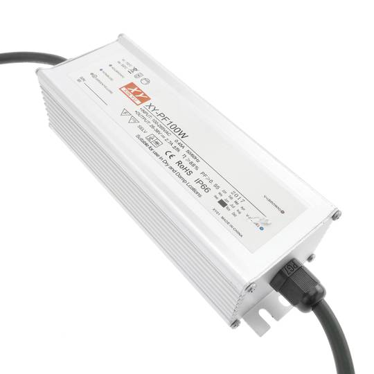 Fuente de alimentación 100-265VAC 100W 26-38VDC en chasis de aluminio