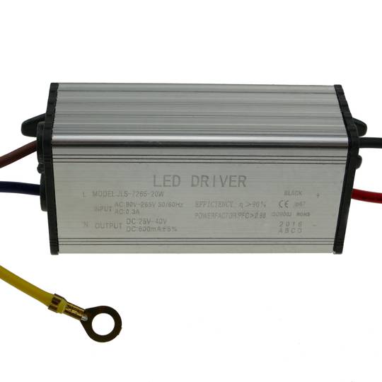 Fuente de alimentación 90-265VAC 20W 25-40VDC en chasis de aluminio