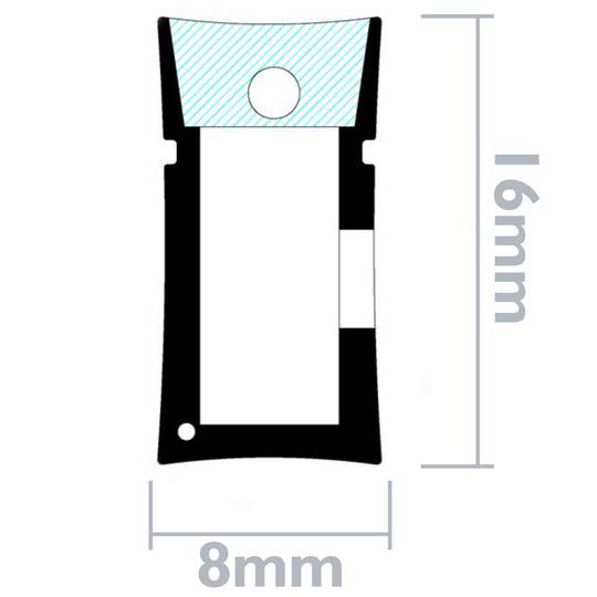 Tira luz flexible LED Neón Flex LNF 16x8mm 220VAC de 10m rojo