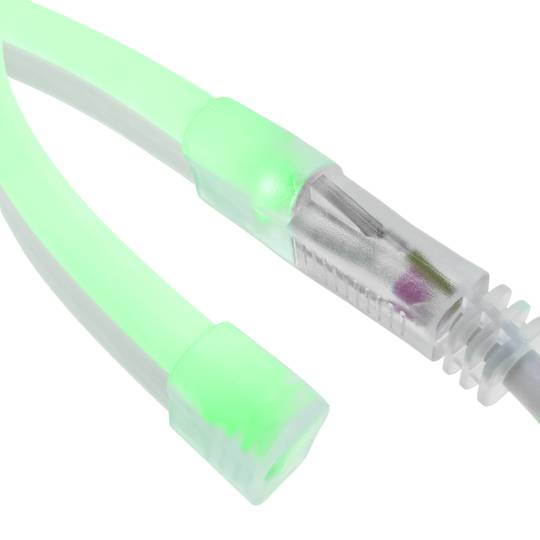 Fita de luz flexível LED Neon Flex LNF 16x8mm 220VAC 50m verde