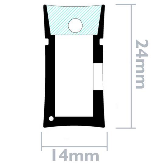 Flexibles Lichtband LED Neon Flex LNF 26x14mm 220VAC 50m RGB mehrfarbig