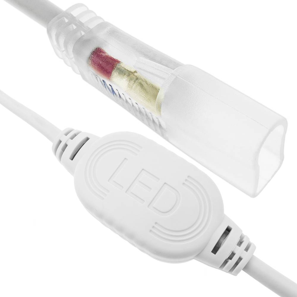 Ficha Conexão Elétrica Para Led Neon Flex Lnf 2 Pin 16x8mm 220vac