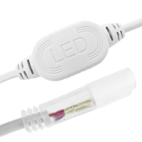 Endoll connexió elèctrica per LED Neó Flex LNF 2 pin 16x8mm 220VAC