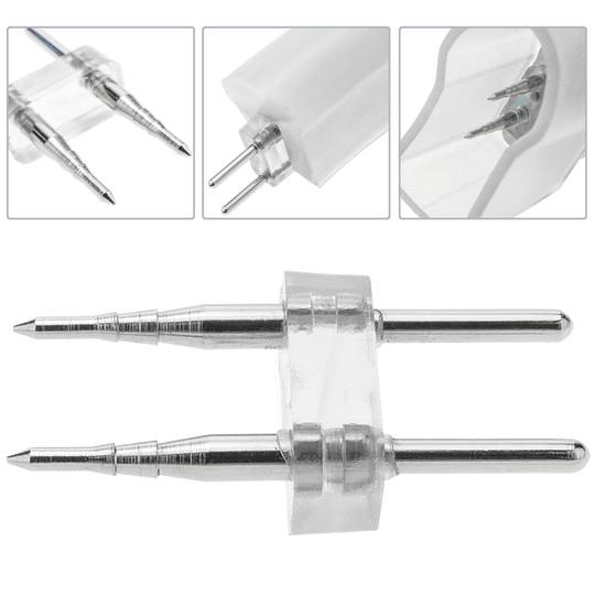 Conector 2 pin LED Neon Flex LNF monocromático